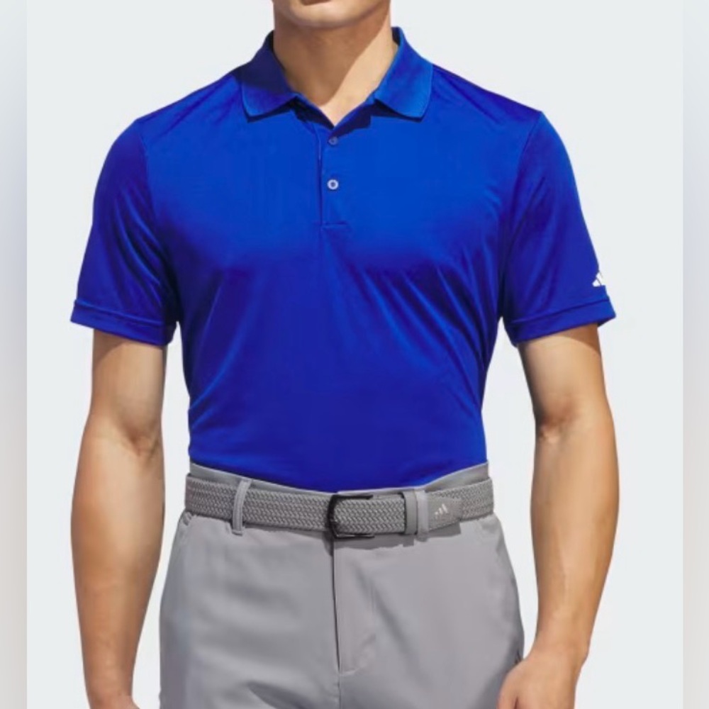 NWT royal blue Adidas Men's Performance Primegreen Polo Shirt Size 3XL